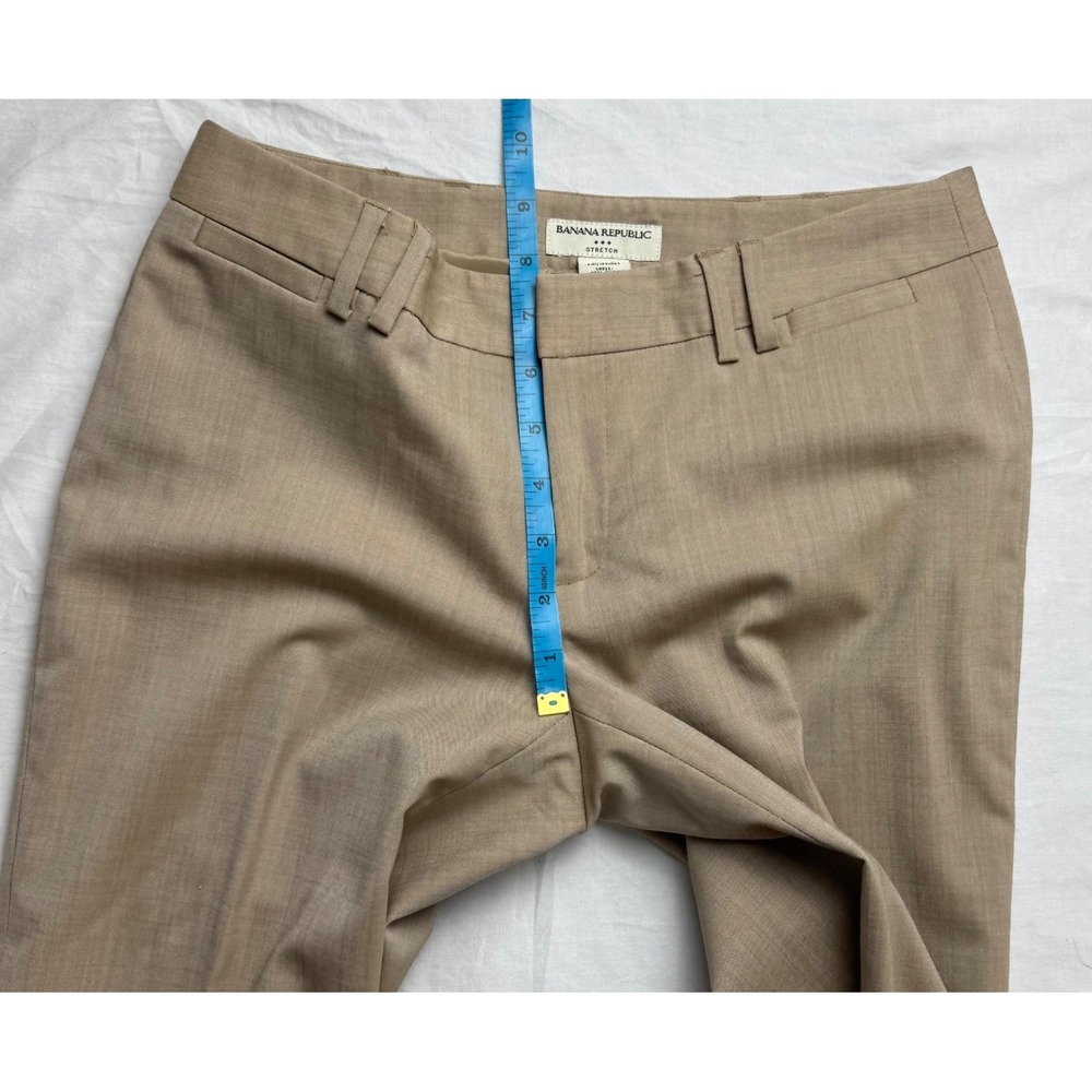 Banana Republic Women's Stretch Wool Blend Career Dress Pants‎ Tan Size 2S - Picture 7 of 16